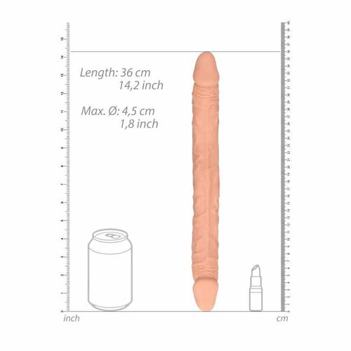 Dildo Dwustronne 36 Cm Kremowe na Arena.pl