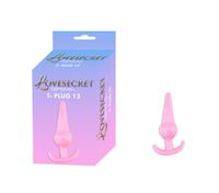 korek analny lovesecret sensual t plug 13 różowy 12,6 cm