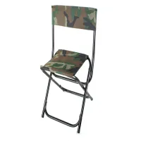 Krzesło składane wędkarskie turystyczne mini taboret z oparciem
