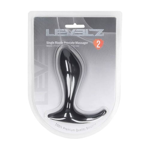 Single Ripple Silicone Prostate Massager - Black na Arena.pl