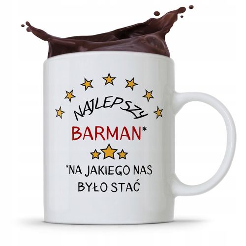 Kubek Prezent Dla Barmana Barmanki Najlepszy Z Nadrukiem Ze Zdjęciem na Arena.pl