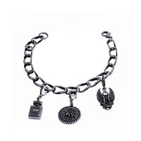 bransoletka przywieszki 19 cm (b22/men/25ag cz)