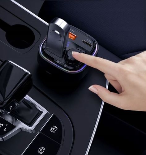 TRANSMITER SAMOCHODOWY FM BLUETOOTH LED USB i USB-C QC 3.1A RECCI na Arena.pl