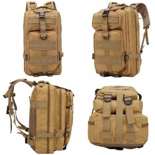 Militarny Plecak Brązowy Pojemny + Apteczka Piaskowa Duża na Arena.pl