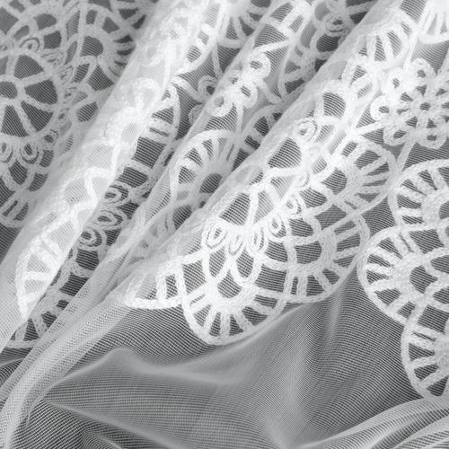 Firana Afrodyta 140x250 biała siatka haft przelotki na Arena.pl