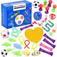zabawki 30 elementów Fidget Gadżety antystresowe Pop it ZA3987