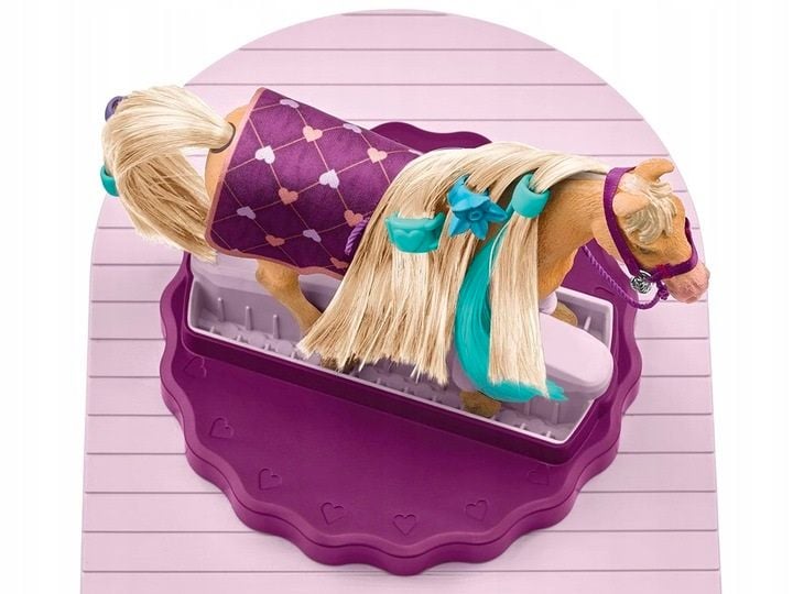 Schleich obrotowa stacja do pielęgnacji koni Sofia koń figurka akc AR6003 zdjęcie 7