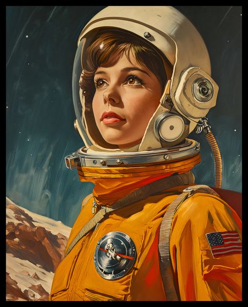 Plakat 40x50cm Pionierka Kosmosu zdjęcie 2