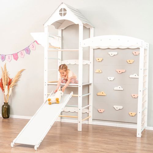 domowy plac zabaw Castle - biały-pastel na Arena.pl