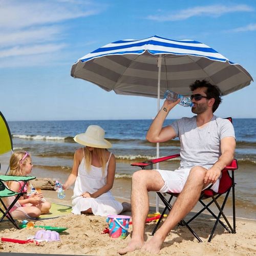 Wytrzymały STALOWY Parasol ogrodowy PLAŻOWY Kempingowy 1,5 m CAPTAIN MIKE na Arena.pl
