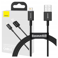 Kabel USB do Lightning Baseus Superior Series, 2.4A, 1m (czarny)