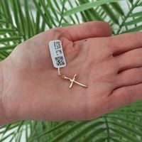 Krzyżyk złoty bez wizerunku złoto pr.585