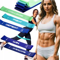 GUMY DO ĆWICZEŃ OPOROWE FITNESS TAŚMY TRENINGOWE ZESTAW 5 SZTUK MINI BAND