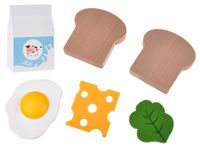 DLA DZIECI ZABAWKOWY DREWNIANY MIKSER AKCESORIA