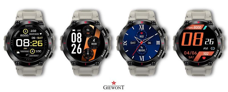 Smartwatch Giewont GW460-3 Szary GPS zdjęcie 6