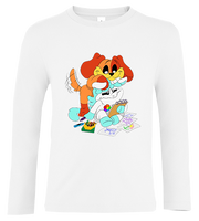 Koszulka z długim rękawem Smiling Critters - Catnap