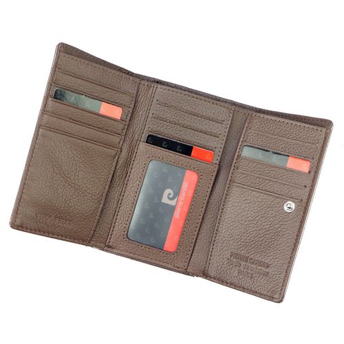 Elegancki damski portfel skórzany wzór w liście na Arena.pl