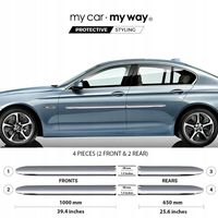 BMW 5 F10 - Listwy CHROM Drzwi Ochronne
