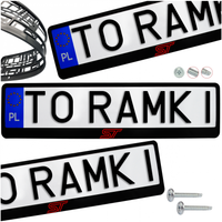 Ramka pod tablice rejestracyjne FORD ST kolor 1 szt. napis ramki do tablic
