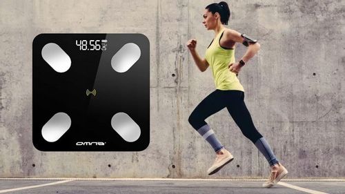 Inteligentna waga łazienkowa smart szklana OMNA aplikacja, miarka i baterie na Arena.pl