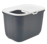 SAVIC Kuweta HOP IN duża toaleta kota wejście z góry szara antracyt 58,5 cm