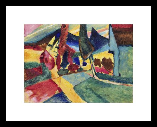 Plakat 18x13cm Landscape with Two Poplars, Wassily Kandinsky na Arena.pl