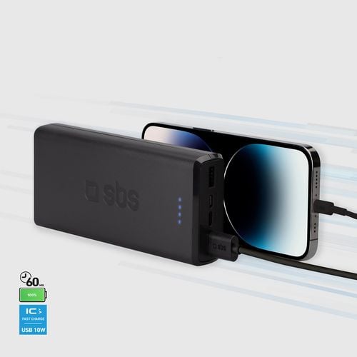 powerbank 20000 mah usb-a usb-c - czarny na Arena.pl