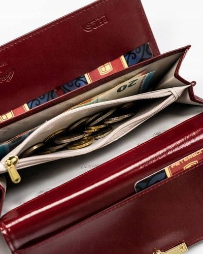 Portfel damski duży RFID na zatrzask pojemny na karty dokumenty PETERSON na Arena.pl