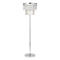 Podłogowa lampa salonowa Angel ANG4908 Dar Lighting glamour kryształ chrom