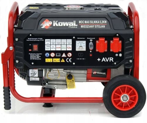 PROFESJONALNY AGREGAT PRĄDOTWÓRCZY 5,2kW KOŁA AVR+ MIEDZIANY STOJAN na Arena.pl