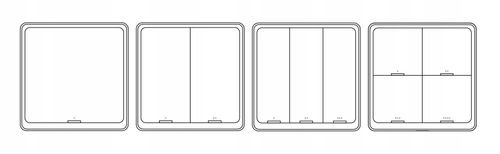 Włącznik Pilot Scen 4 Kanały 12 Program ZigBee TUYA Bezprzewodowy na Arena.pl