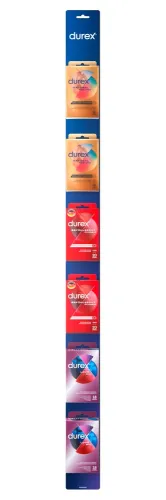 durex clip strip zestaw prezerwatyw thin feel real feel surprise mix na Arena.pl