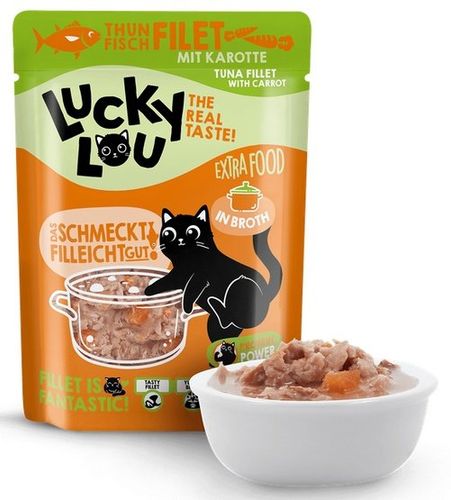 Lucky Lou Extrafood Tuńczyk I Marchewka W Bulionie Saszetka 70G na Arena.pl