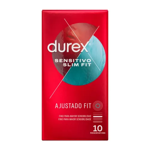 durex sensitivo slim fit 10 szt. - cienkie prezerwatywy anatomiczne na Arena.pl