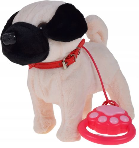 INTERAKTYWNY PIESEK ZE SMYCZĄ CHODZI SZCZEKA ZABAWKI DLA DZIECI PLUSZAK na Arena.pl