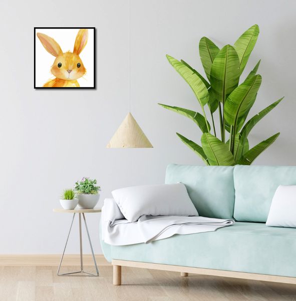 Plakat 40x40cm Słodki Zajączek zdjęcie 4