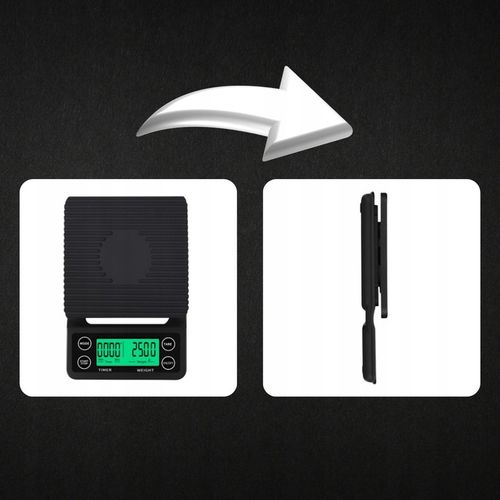 WAGA KUCHENNA ELEKTRONICZNA PRECYZYJNA Z WYŚWIETLACZEM 5000g 1g TIMER na Arena.pl