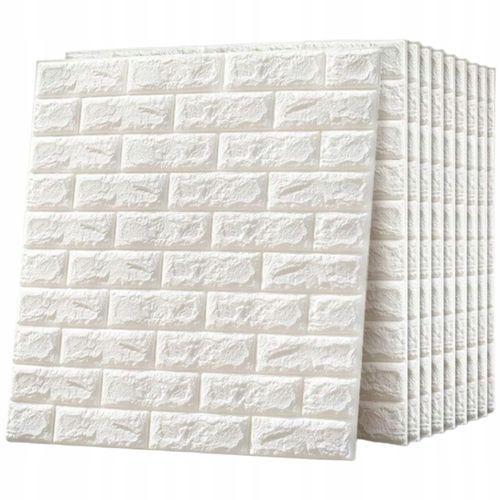 PANELE ŚCIENNE DO KUCHNI CEGŁA SAMOPRZYLEPNA ZESTAW 10 SZTUK ŁATWY MONTAŻ na Arena.pl