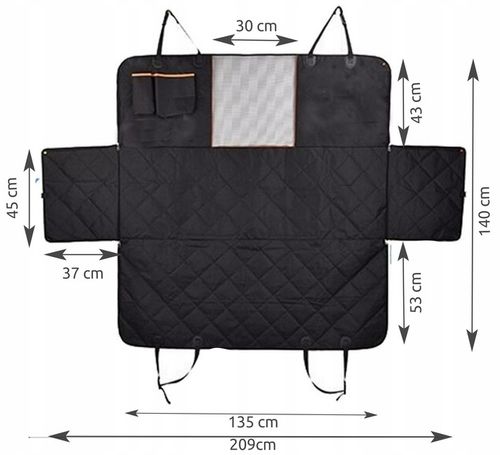 pokrowiec do samochodu - mata dla psa mp5403 na Arena.pl