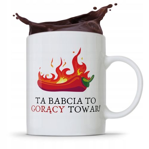 Kubek Dla Babci Na Imieniny Gorący Towar Z Nadrukiem Ze Zdjęciem na Arena.pl