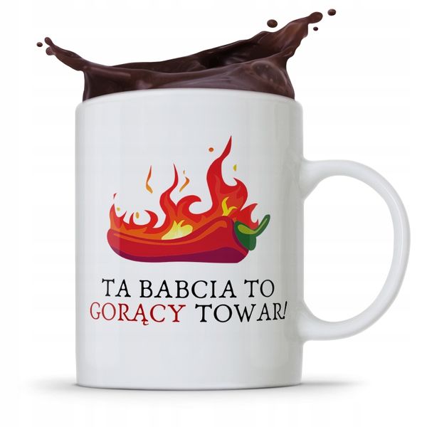 Kubek Dla Babci Na Imieniny Gorący Towar Z Nadrukiem Ze Zdjęciem zdjęcie 1