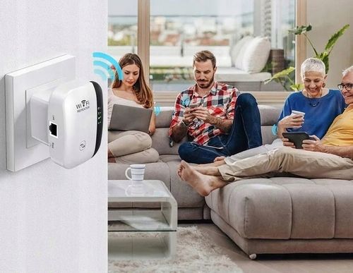 Wzmacniacz sygnału Wi-FI Mocny Repeater Access Point Router 300 Mb/s 2.4GHz na Arena.pl
