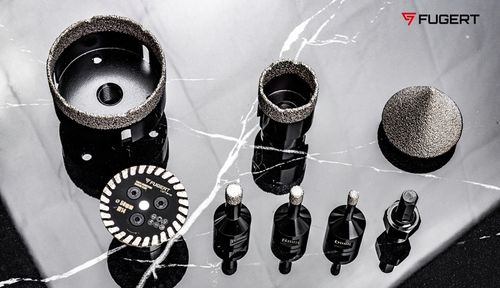 OTWORNICA DIAMENTOWA KORONKA DO GRESU PŁYTEK ZESTAW 6-68MM STOŻEK + na Arena.pl