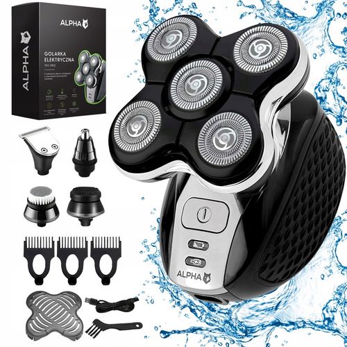 Golarka Męska ALPHA - Maszynka + Trymer do Golenia Brody, Włosów i Głowy na Arena.pl