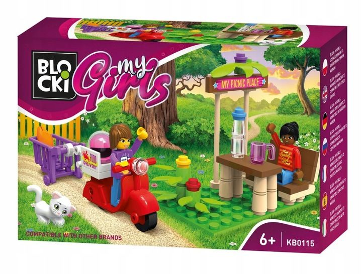 Klocki Blocki MyGirls 73 elementy Letni piknik KB0115 zdjęcie 1