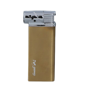 Złota ze Srebrnym Korpusem Zapalniczka Fajkowa Płomieniowa Regulowana