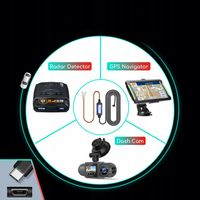 PRZEWODÓW DO KAMERY SAMOCHODOWEJ MICRO USB TYP KABEL ZESTAW ACC, BATT ,GND