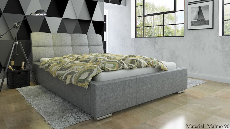 TAPICEROWANE ŁÓŻKO DO SYPIALNI 180X200 STELAŻ + POJEMNIK zdjęcie 11