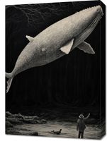 Obraz 50x70cm Biały Wieloryb