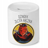 Skarbonka Dzień Dziadka Dziadek Złota Rączka Z Nadrukiem Ze Zdjęciem